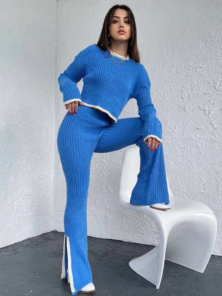 Fashionable Knitted Two Piece Set - Image 8