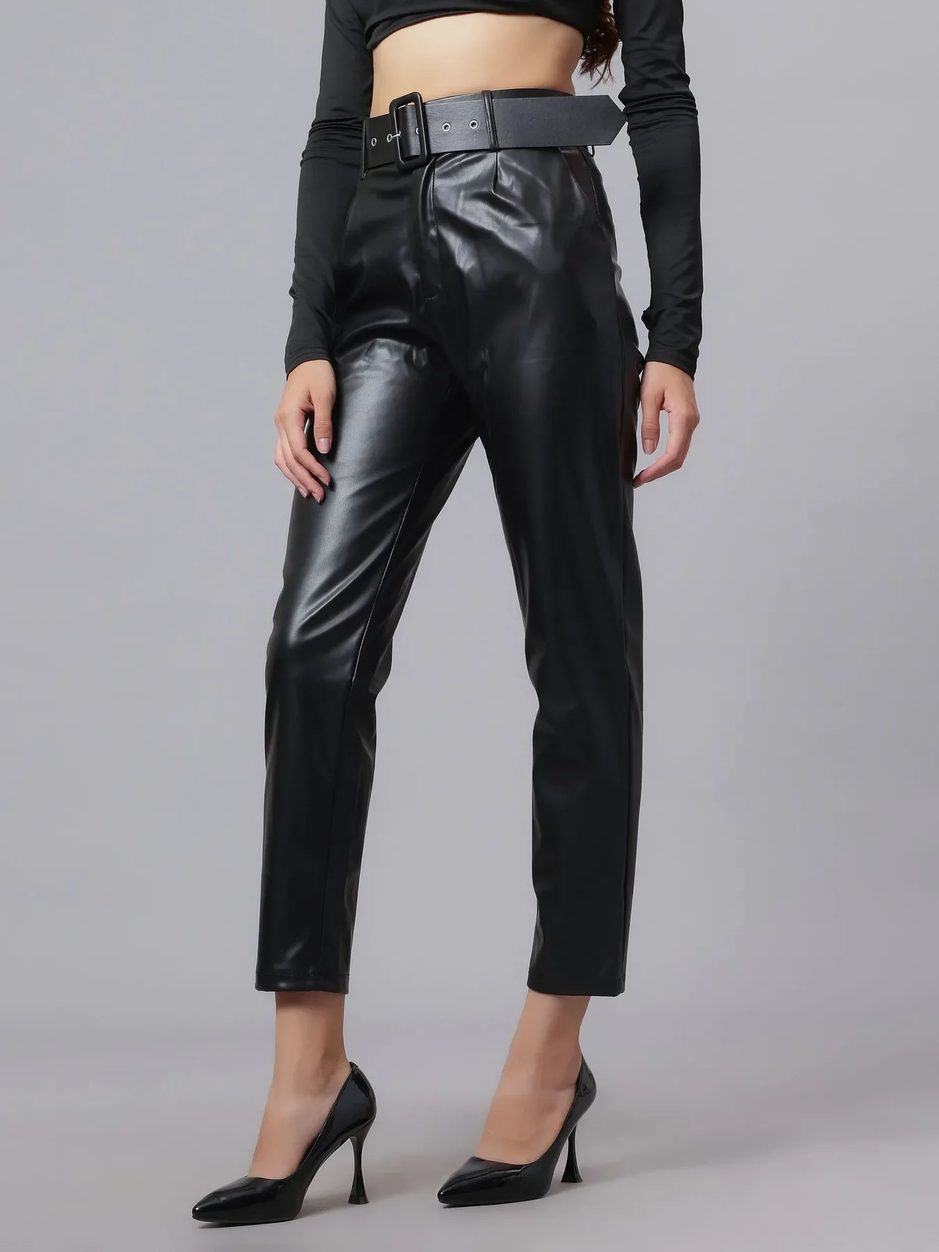 Faux Leather Winter Pants - Image 18