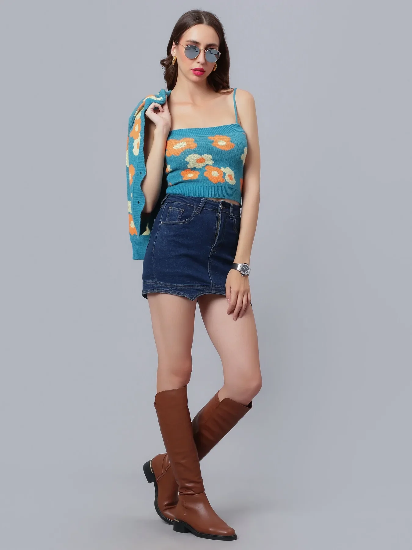 Floral Cardigan Two Piece Set - Image 5