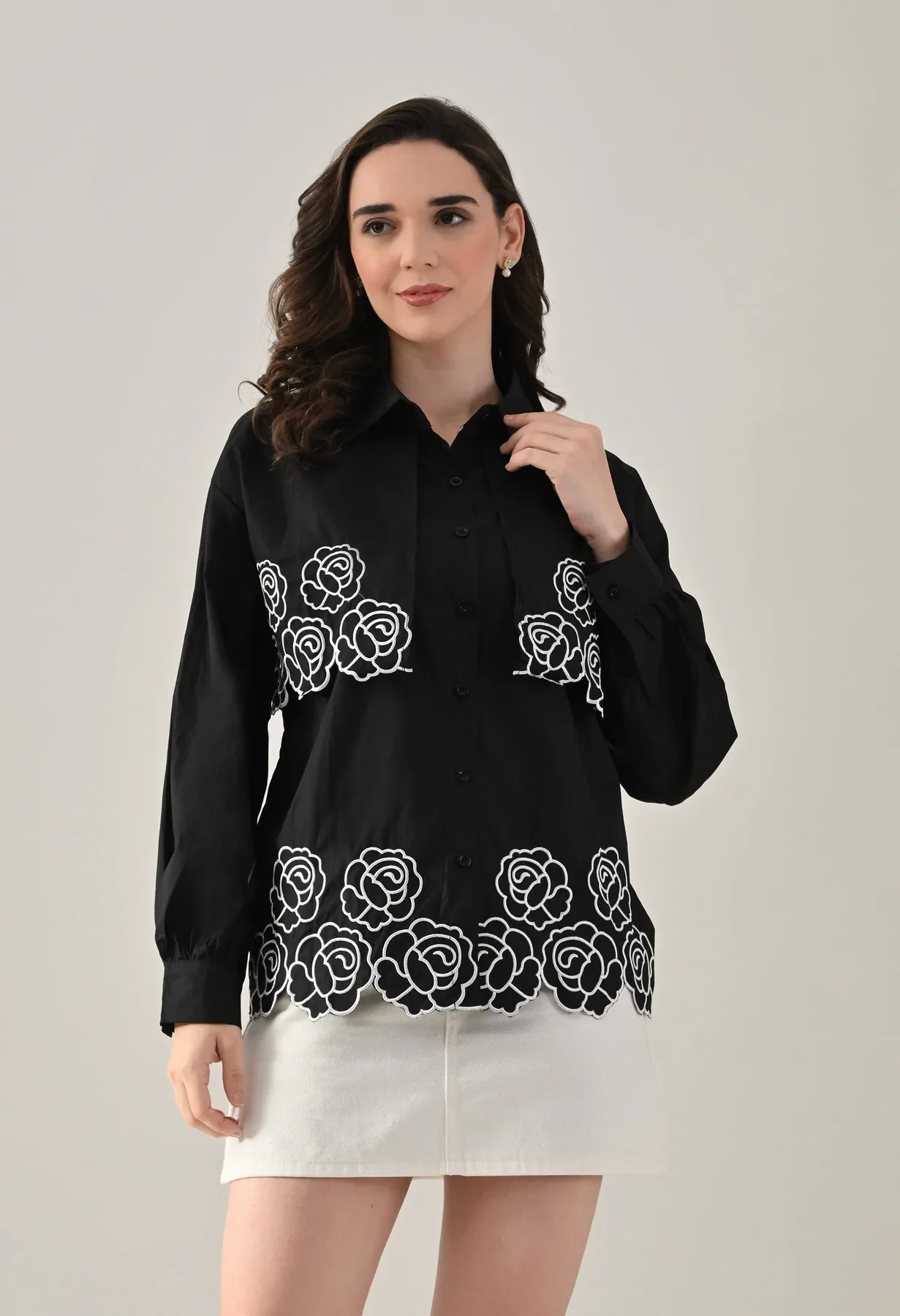 Flower Power Scalloped Shirt - Image 12