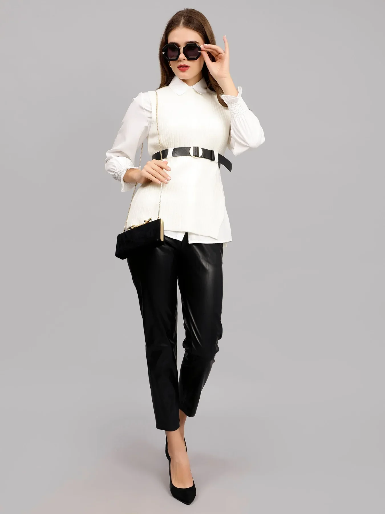 Knitted Winter Vest and Shirt Set - Image 17