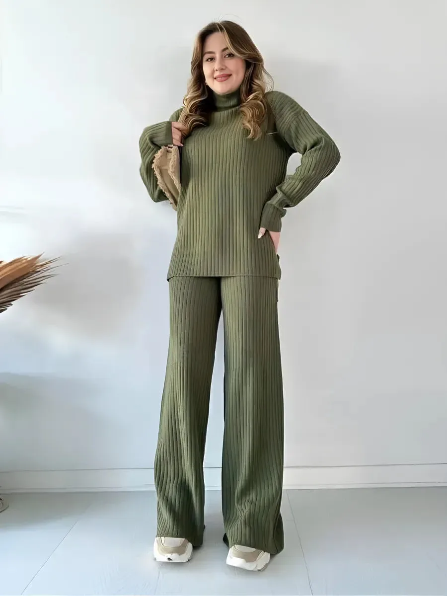 Warm Knitted Two Piece Set - Image 11